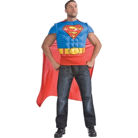 Morris Costumes Mens Superheroes & Villains Superman Muscle Cape 44, Style