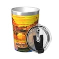 thumbnail image 2 of PAYOHTO Oil Painting Tiber River in Rome Insulated Stainless Steel Tumbler 12 oz Thermos Come with Straw Kids Leak-Proof Travel Mug Cup, 2 of 7