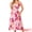 Beige, variant on DARING DIVA Women's Floral Spaghetti Strap Sleeveless Smocked Crewneck Dress S Beige