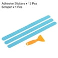thumbnail image 3 of Unique Bargains 15 x 0.8 Inch Anti Slip Grip Tape Non-Slip Traction Strips Square with Scraper, Blue 12 Pack, 3 of 5