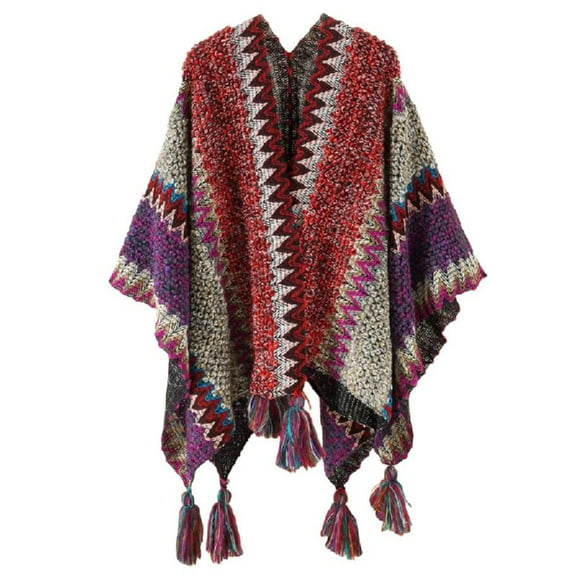 Women Shawl Knitted Wrap Poncho Warm Blanket for Office Outdoor Wedding