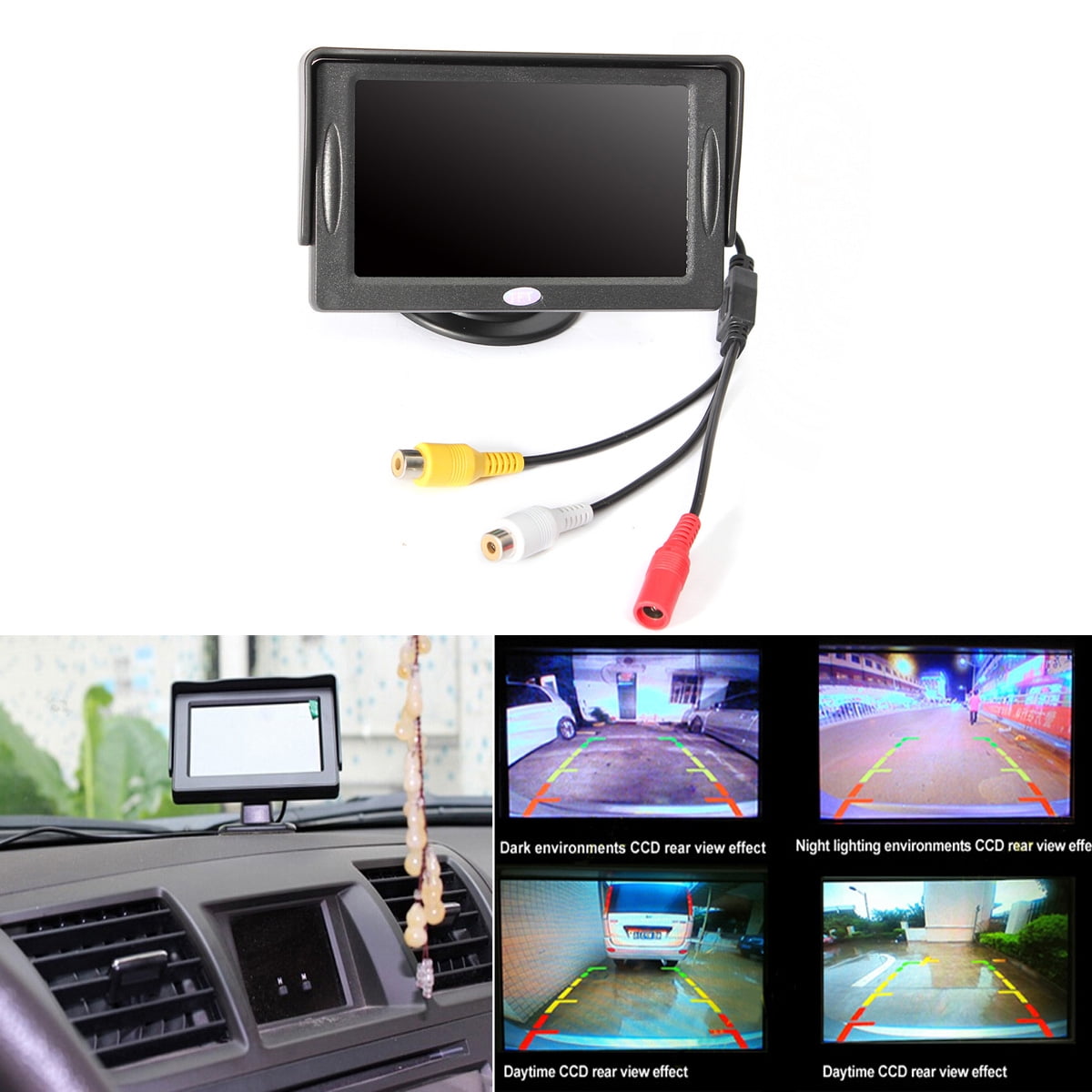 Как вывести камеру на монитор. Монитор TFT LCD. TFT LCD Color Monitor 4.3 с камерой. TFT LCD Color Monitor 10.1.