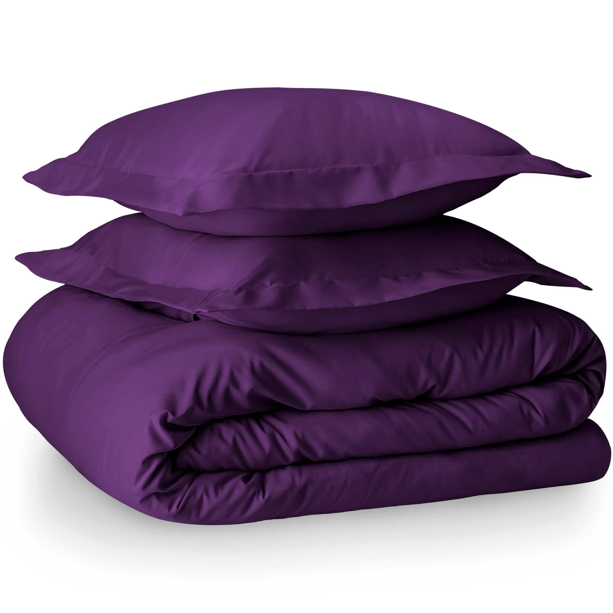 Bare Home Luxury 3 Piece Duvet Insert + Duvet Cover Set - Premium 1800 Ultra-Soft Brushed Microfiber - Hypoallergenic, Easy Care, Wrinkle Resistant (Twin/Twin XL, Plum)