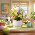 thumbnail image 4 of Holiday Saving WIZUTIZ Spring Easter Small Potted Plants Simulation Plants Fake Flowers Decorative Ornaments Home Living Room Desktop Bonsai Multicolor, 4 of 5
