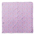 thumbnail image 4 of Bimba Purple Colorful Geometric Number & Symbol Pure Silk Printed Head Bandanas Summer Neck Wrap Scarf 40 x 40 Inches, 4 of 6