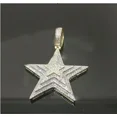 thumbnail image 2 of 2TCW Round Cut Lab Created Diamond Cluster Star Pendant 14K Yellow Gold Plated 2 inch, 2 of 2