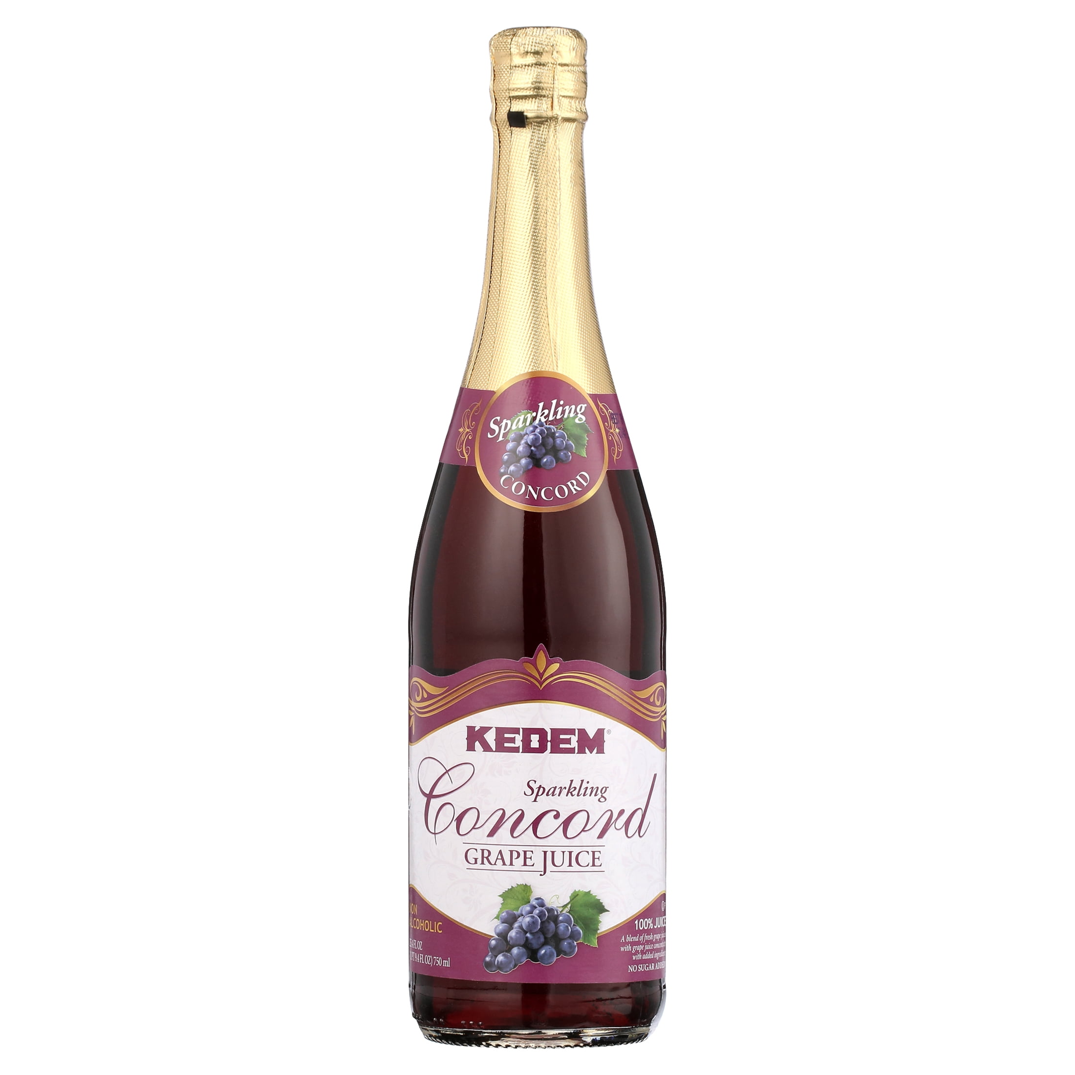 (12 pack) Kedem Concord Sparkling Grape Juice, 25.4floz