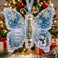 thumbnail image 2 of Christmas Cash Gift Ornament, Acrylic Christmas Butterfly Shaped Souvenir Money Holder, Seasonal Festive Hanging Printed Tree Keepsake Pendant, Funny Xmas Tree Hanging Ornament Decor, 2 of 8