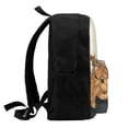 thumbnail image 4 of Lsque Four Cats Watching Rain Pattern Adult Backpack – Durable & Lightweight PU Canvas Storage Bag , 15” Laptop Compartment, and Multiple Pockets, 4 of 7