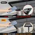 thumbnail image 3 of Stove Gap Covers, Silicone Counter Gap Filler for Stove, 30 Inches Can Be Cut to Any Size for 4-25mm Gap, Seal Spills between Appliances Countertop Furniture Stoves Ovens(Set of 2, Black), 3 of 9