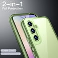 thumbnail image 2 of JETech 2 in 1 Case for Samsung Galaxy A54 5G 6.4-Inch with 2-Pack Screen Protector, Tempered Glass Film, Shockproof Bumper Phone Protective Cover Clear Back (Lime), 2 of 6