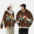 thumbnail image 6 of Kll Rooster And Chicken Print Men'S Women’s Upf 50+ Sun Protection Outdoor Hoodie Jacket Long Sleeve Fishing Hiking Performance Shirt- Xx-Large, 6 of 8