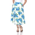 thumbnail image 2 of White Mark Women's Plus Size Floral Midi Skirt, 2 of 4