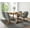 Esmeralda Tk Lake, variant on Chromcraft 5-Piece Dining Table Set for 4, Expandable Table with 4 Swivel-Tilt Fabric Caster Chairs for Kitchen & Dining Room (Chestnut-Mocha)
