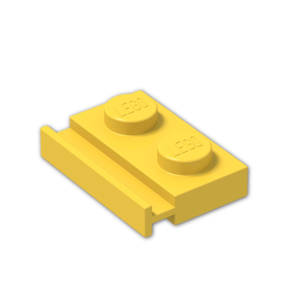 Modified 1 x 2 with Door Rail Dark Tan 20 NEW LEGO Plate