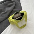 thumbnail image 2 of Bolsos Hobo para mujer Bolsos de moda ligeros Bolso de mano sólido (Verde), 2 of 6