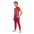thumbnail image 6 of Disney Cars Pajamas Boy's Lightning McQueen Snug Fit Short Sleeve Pant Set, 6 of 6