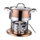 thumbnail image 3 of Olla caliente resistente para cocina de alcohol, ideal para picnics, restaurantes y hogares. Oro rosa, 3 of 9