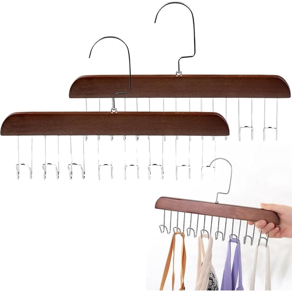 Anti Slip Multi Hook Coat Rack, 2 PCS Multi Hanger, 360 Degree with 8 Hooks Coat Rack