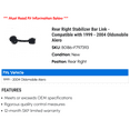 thumbnail image 2 of Rear Right Stabilizer Bar Link - Compatible with 1999 - 2004 Oldsmobile Alero 2000 2001 2002 2003, 2 of 2