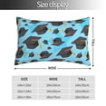 thumbnail image 2 of Salouo Graduation Hats1 Pattern Pillow Cases,1PC Pillow Covers with Envelope Closure Decorative Pillow Case for Bed Couch,Pillows Not Included-20"x30", 2 of 6