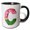 Black/White, variant on 3drose, Cute Watermelon Monogram C, 15oz Mug