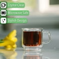 thumbnail image 4 of BTaT- Stackable Double Wall Glass Cups, Set of 4 (8 oz, 240 ml), 4 of 8