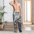 thumbnail image 4 of Bingfone Mountain White Dragon Mens All Over Print Sleep Pajama Pants-Medium, 4 of 5