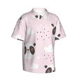 thumbnail image 3 of Xecao Cute Panda print Hawaiian shirt - a stylish short-sleeve button-down for men, perfect for casual beach and tropical outings., 3 of 9