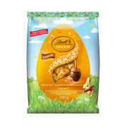 Mini œufs LINDOR au chocolat au lait au caramel de Lindt – Sachet (100 g)