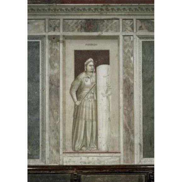 Posterazzi SAL263394 Fortitude 1303-1305 Giotto Ca 1266-1337 Italian Fresco Capella Degli Scrovegni Padua Italy Print - 18 x 24 in.
