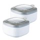 thumbnail image 2 of Caja de condimentos multifuncional con tapa y cucharas - Organizador de especias con cuatro, 2 of 8