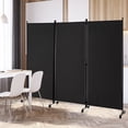 thumbnail image 2 of Costway Biombo Separador de 3 Paneles con Ruedas Pantallas de Privacidad de Habitaciones Alto 180cm Divisores para Hogar Oficina Domitorio, 2 of 10