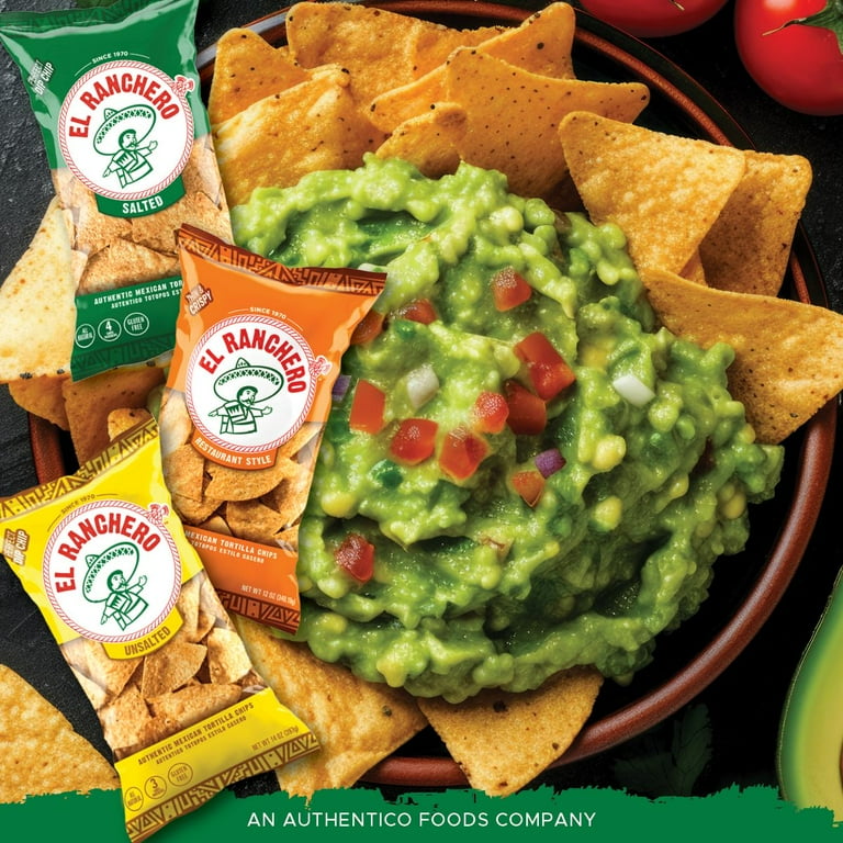 El Ranchero Mild Hot Spiced Tortilla Chips Bag, 14 Oz. - Walmart.com