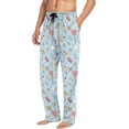 thumbnail image 5 of Top-kevin Cartoon Colorful Medical Objects Blue Pajamas For Men Pants with Pockets Comfy Mens Pj Pants for Winter Christmas Gifts, 5 of 13