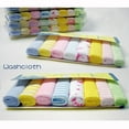 thumbnail image 6 of Dewadbow Soft 8Pcs Baby Newborn Bath Towel Washcloth Bathing Wipe Cloth, 6 of 6