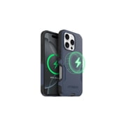 OtterBox iPhone 16 Pro Commuter Series MagSafe Case - Thin & Tough, Dual Layer with Port Protection and Built-In Anchors - Blue & Black