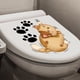 thumbnail image 3 of Pegatina para tapa de asiento de inodoro de gato de dibujos animados, 3D, impermeable, tapa de inodoro, pegatina de PVC, pegatinas para inodoros de pata de gato extraíbles DIY, 3 of 5