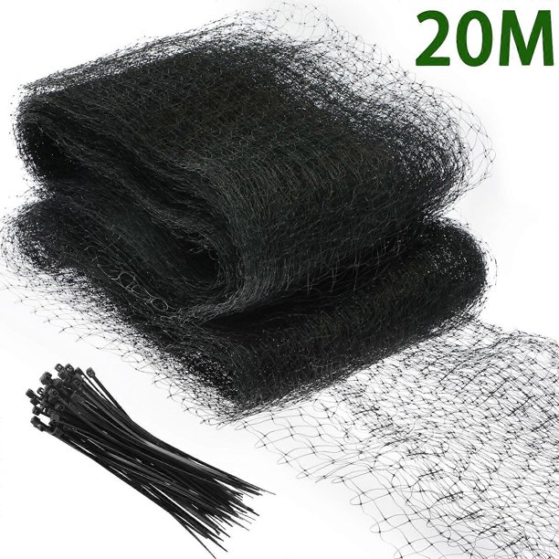 20M Heavy Duty Bird Netting Reusable Anti Bird Protection Netting for Garden Fence and Crops Protective Fencing Mesh Anti Bird