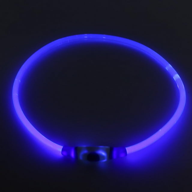Dog Lighting Collar, With USB Charging Cable Pet Dog Lighting Collar Rechargeable Pet Dog LED Collar, For Dogs L
