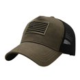 thumbnail image 1 of Outdoor Sport Hat Cotton Washed National Flag Embroidered for Sunshade, 1 of 5