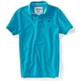 thumbnail image 1 of Aeropostale Solid A87 Uniform Logo Rugby Polo para Hombre, Azul, XX-Large, 1 of 1