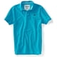 thumbnail image 1 of Aeropostale Solid A87 Uniform Logo Polo de rugby para hombre, azul, mediano, 1 of 1