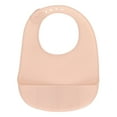 thumbnail image 2 of Babero para niones Pequeños, Silicona Segura Suave Impermeable Babero Babero Ajustable Fácil de Limpiar Bolsillo de Derrames para Comer, 2 of 7