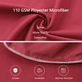 thumbnail image 4 of Juego de fundas de almohada con cremallera de microfibra suave PiccoCasa de 2, burdeos, tamaño queen, 4 of 7