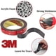thumbnail image 2 of 3M VHB Cinta Adhesiva de Doble Cara Extra Fuerte 3m x 5mm Negra Resistente al Agua Resistencia a Altas Temperaturas para Uso en Interiores y Exteriores, 2 Piezas, 2 of 5