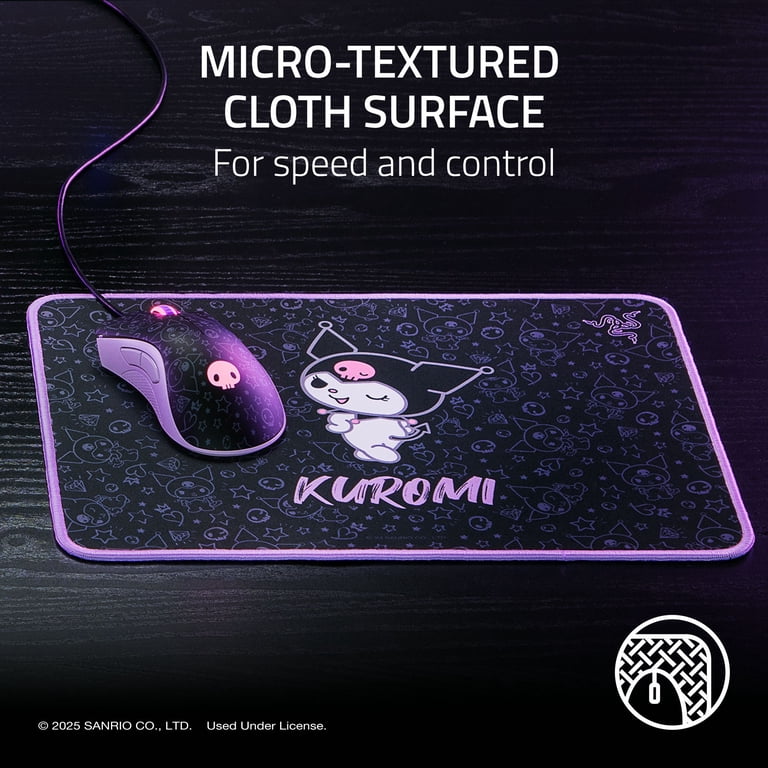 Razer DeathAdder Essential and Goliathus Mouse Mat Bundle - Kuromi