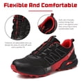 thumbnail image 2 of Men's Trail Running Shoes Lightweight Breathable Hiking Shoes Non Slip Outdoor Walking Sneakers for Travel Trekking Camping, 2 of 8