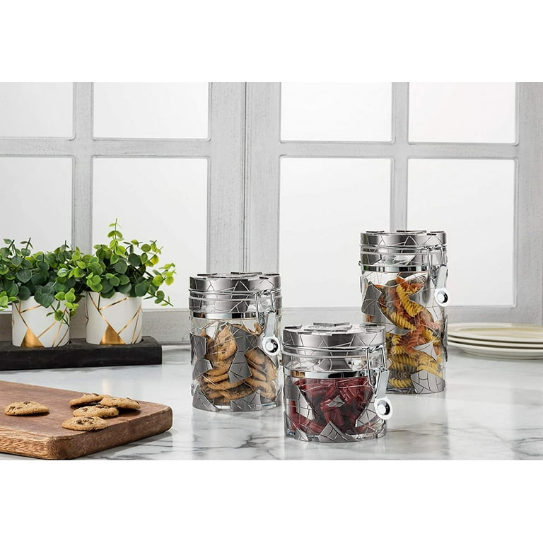 Mason Jar Coffee Flour Sugar Canisters Set of 3