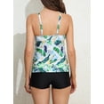 thumbnail image 7 of Charmo Womens Tankini Bath Suits Tummy Control Halter Two Piece Swimsuit with Belt, 7 of 7